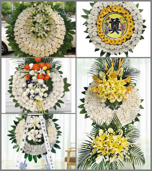山东青岛即墨市段泊岚镇毛家岭二村花圈速递